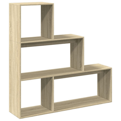 Libreria Divisorio 3 Ripiani Sonoma 123x29x123 cm in Truciolato | homemem39
