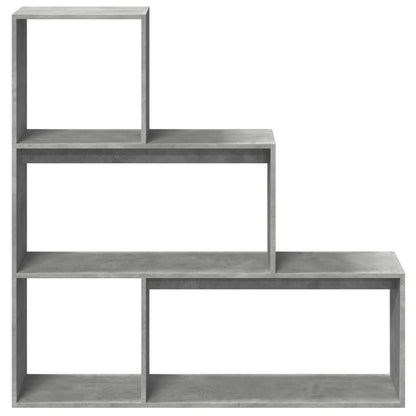 Libreria Divisorio 3Piani Grigio Cemento 123x29x123 Truciolato | homemem39