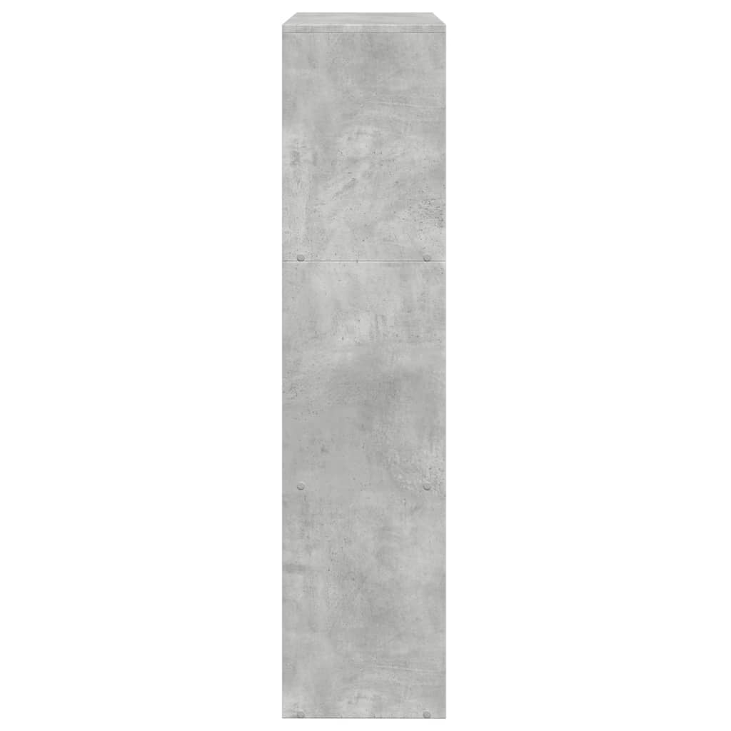 Libreria Divisorio 3Piani Grigio Cemento 123x29x123 Truciolato | homemem39