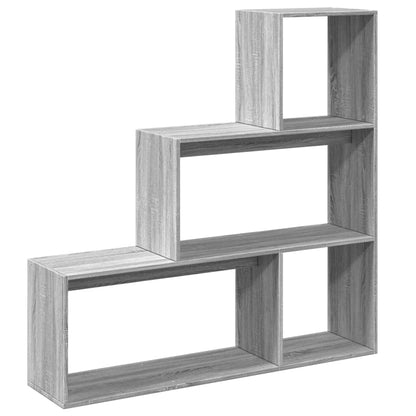 Libreria Divisorio 3Piani Grigio Sonoma 123x29x123cm Truciolato | homemem39