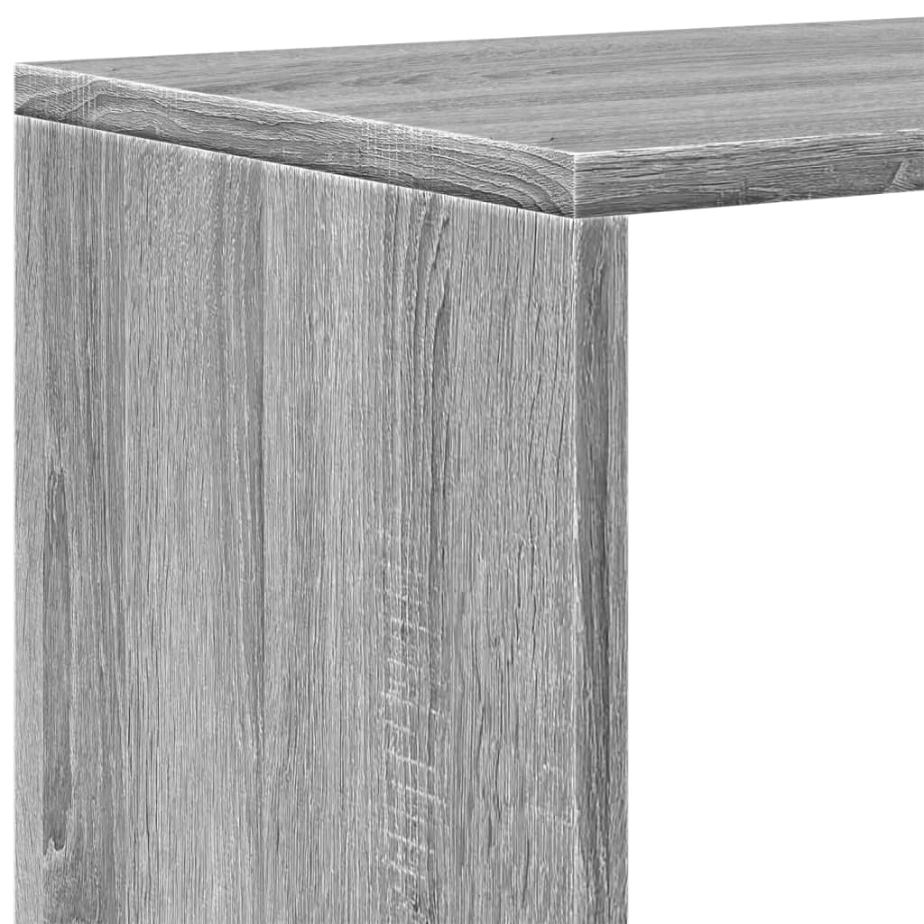 Libreria Divisorio 3Piani Grigio Sonoma 123x29x123cm Truciolato | homemem39