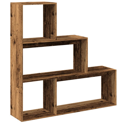 Libreria Divisorio 3Ripiani Legno Antico 123x29x123 Truciolato | homemem39