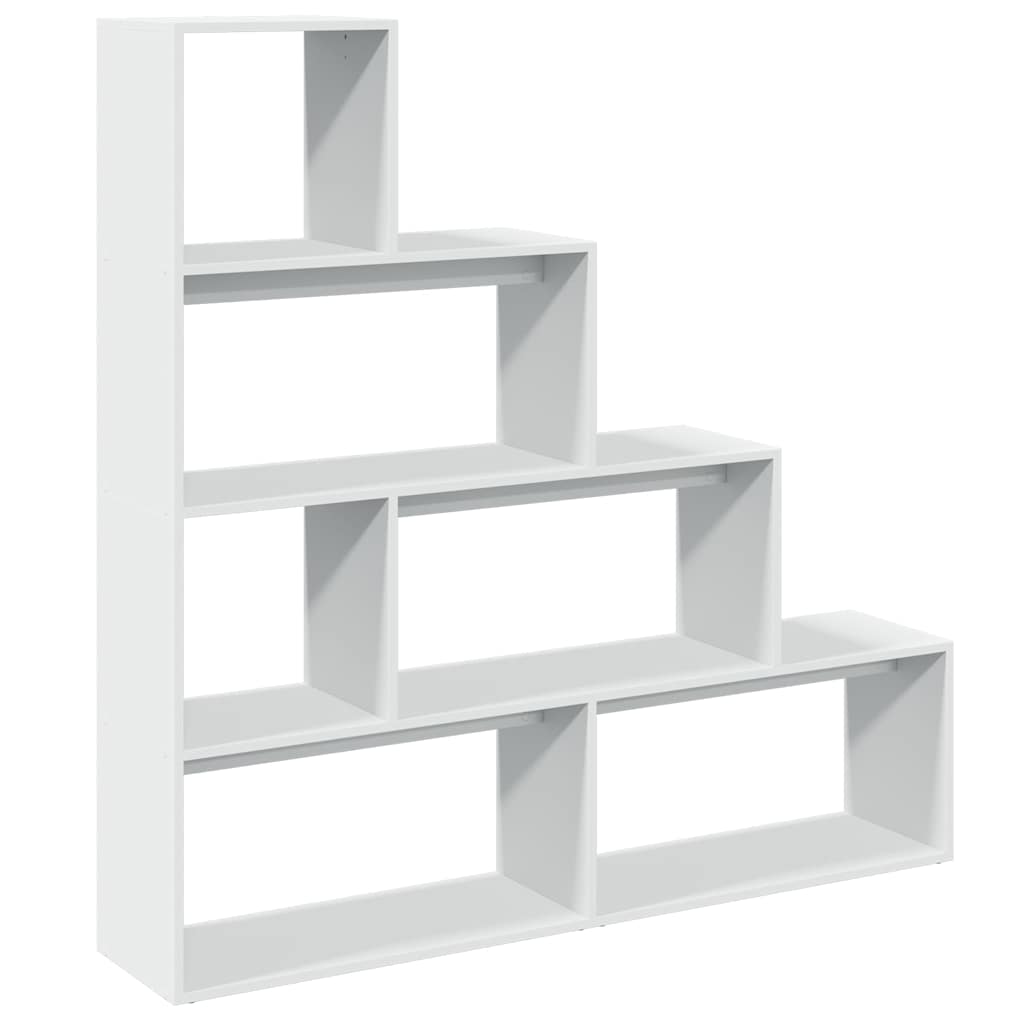 Libreria Divisorio 4 Ripiani Bianca 143,5x29x143,5cm Truciolato | homemem39