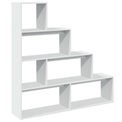 Libreria Divisorio 4 Ripiani Bianca 143,5x29x143,5cm Truciolato | homemem39