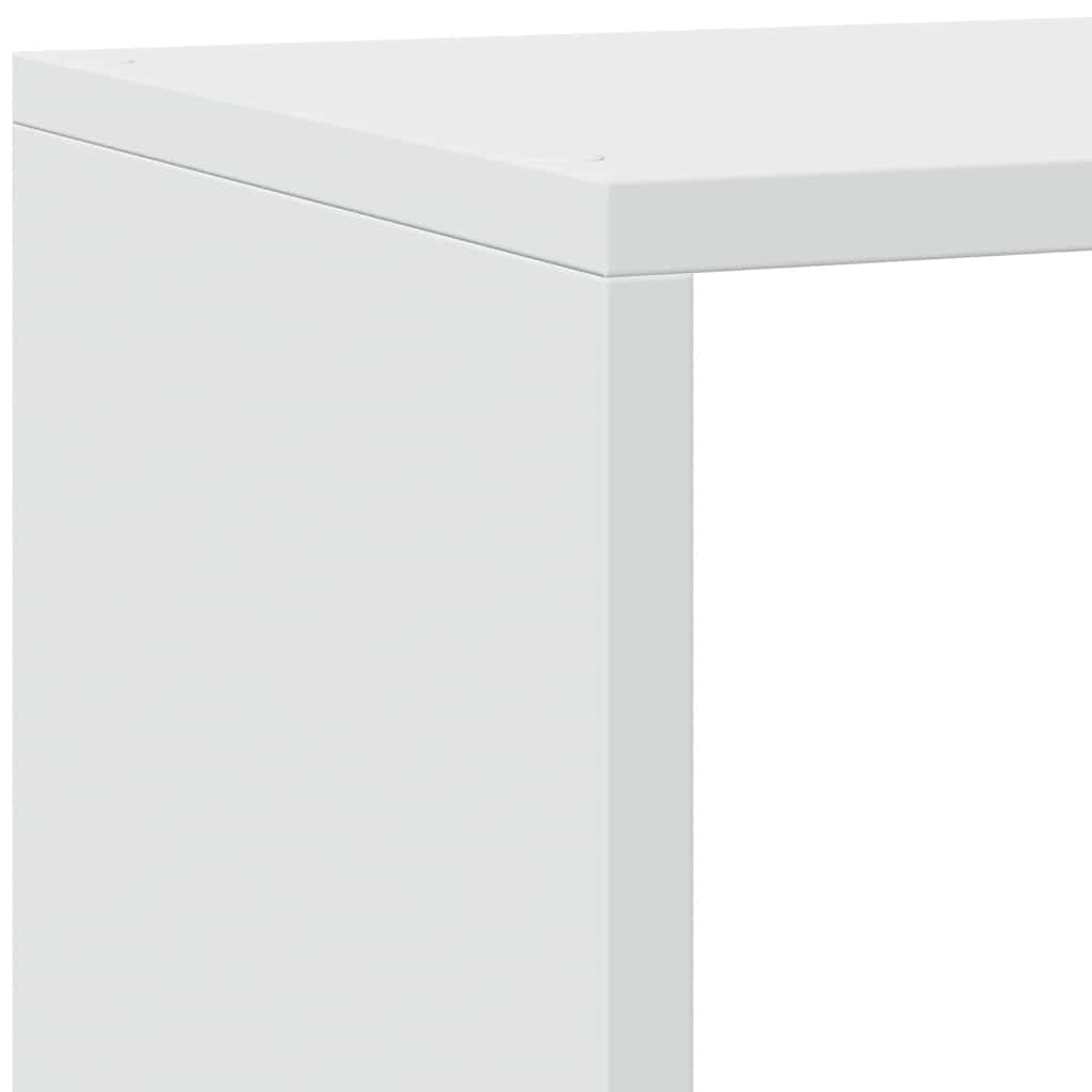 Libreria Divisorio 4 Ripiani Bianca 143,5x29x143,5cm Truciolato | homemem39