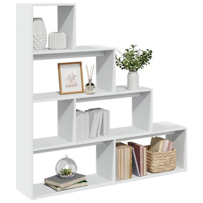 Libreria Divisorio 4 Ripiani Bianca 143,5x29x143,5cm Truciolato | homemem39