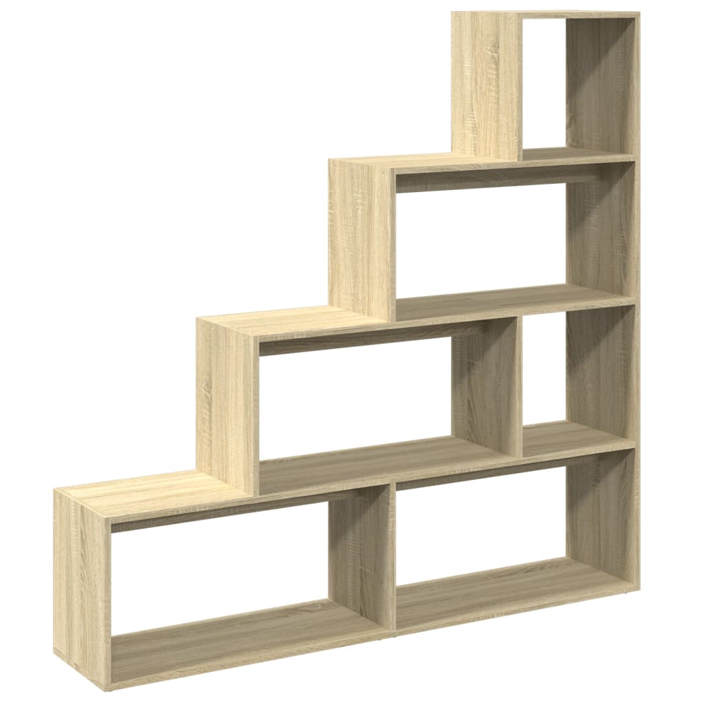 Libreria 4 Ripiani Rovere Sonoma 143,5x29x143,5 cm Truciolato | homemem39