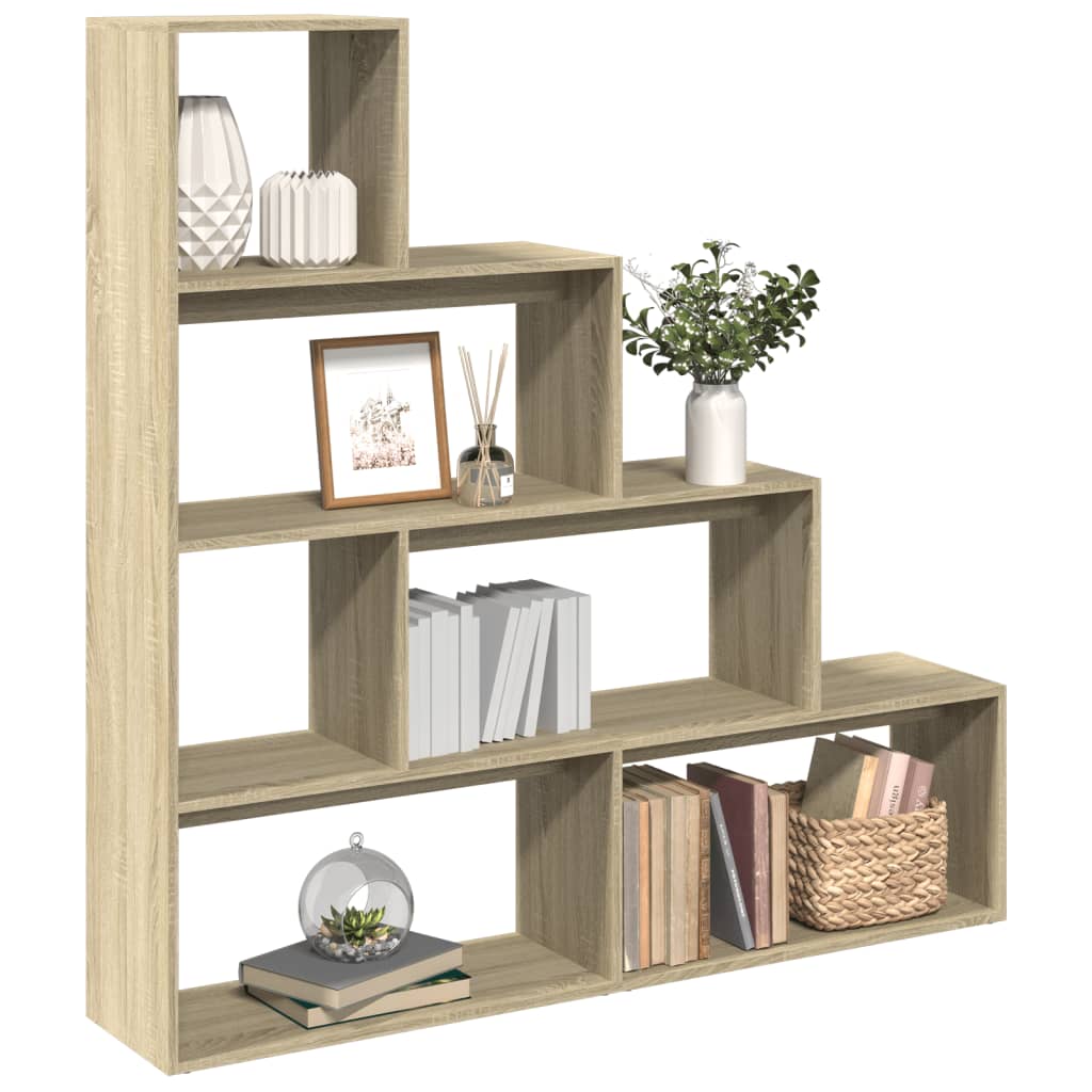 Libreria 4 Ripiani Rovere Sonoma 143,5x29x143,5 cm Truciolato | homemem39