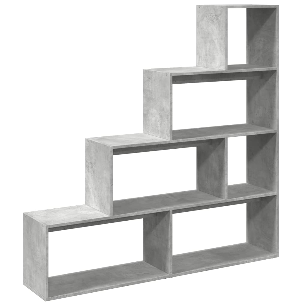 Libreria 4Ripiani Grigio Cemento 143,5x29x143,5cm Truciolato | homemem39