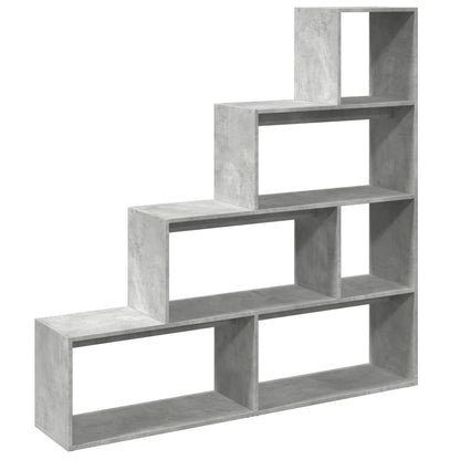 Libreria 4Ripiani Grigio Cemento 143,5x29x143,5cm Truciolato | homemem39