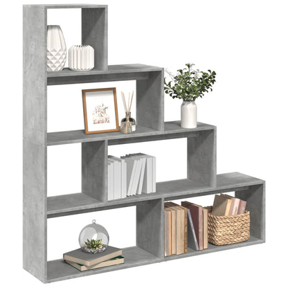 Libreria 4Ripiani Grigio Cemento 143,5x29x143,5cm Truciolato | homemem39