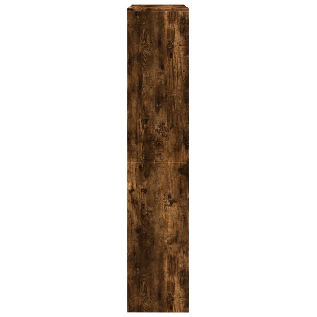 Libreria 4 Ripiani Rovere Fumo 143,5x29x143,5 cm in Truciolato | homemem39