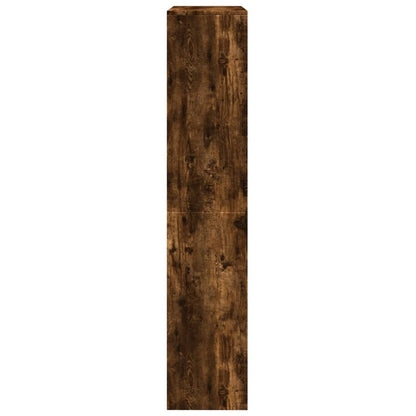 Libreria 4 Ripiani Rovere Fumo 143,5x29x143,5 cm in Truciolato | homemem39