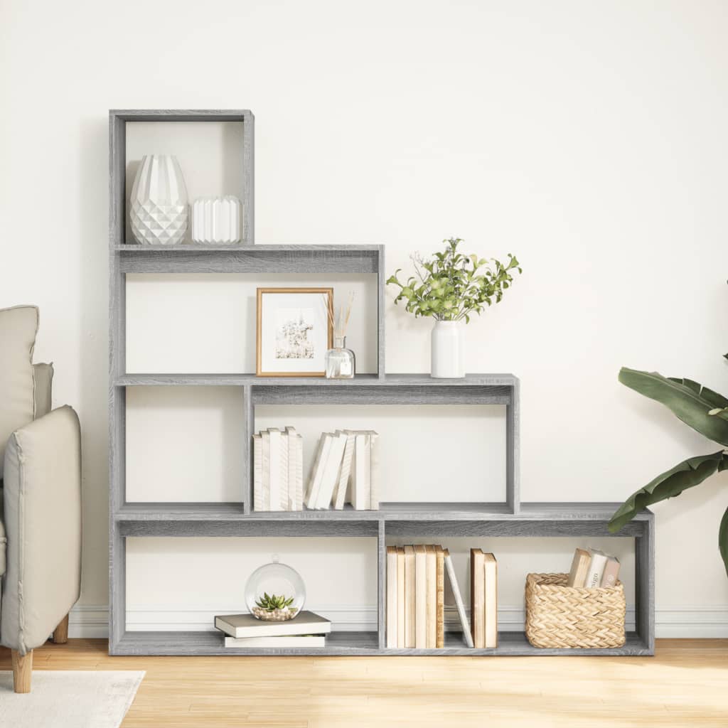 Libreria 4 Ripiani Grigio Sonoma 143,5x29x143,5 cm Truciolato | homemem39