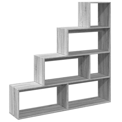 Libreria 4 Ripiani Grigio Sonoma 143,5x29x143,5 cm Truciolato | homemem39