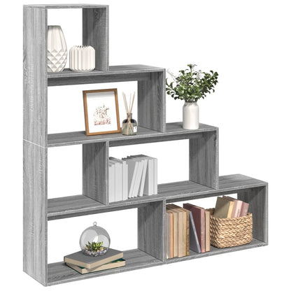 Libreria 4 Ripiani Grigio Sonoma 143,5x29x143,5 cm Truciolato | homemem39