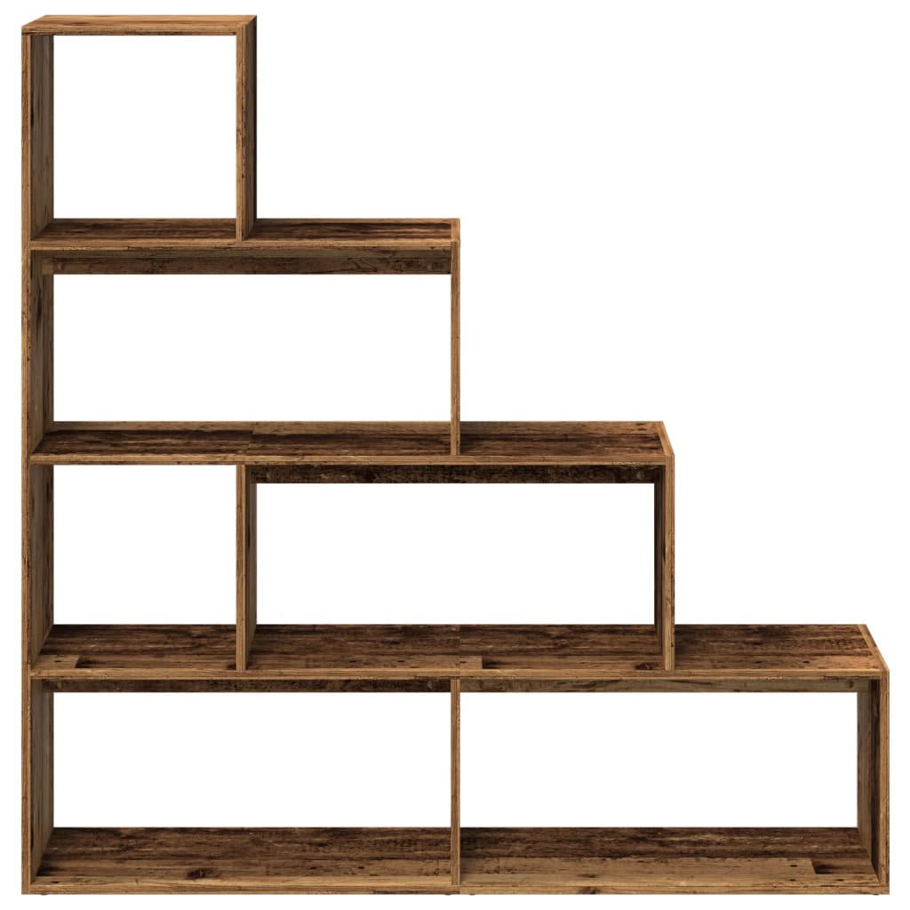 Libreria a 4 Ripiani Legno Vecchio 143,5x29x143,5 cm Truciolato | homemem39