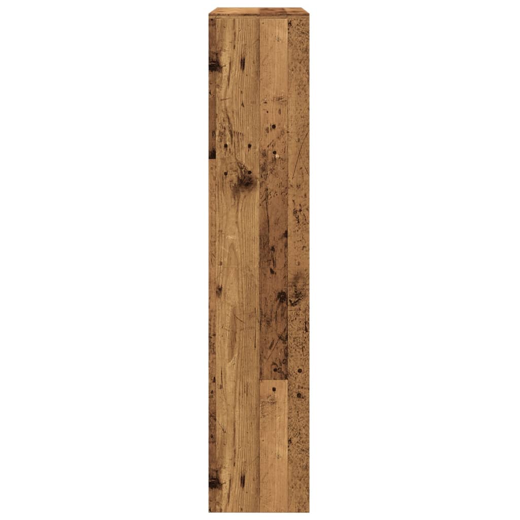 Libreria a 4 Ripiani Legno Vecchio 143,5x29x143,5 cm Truciolato | homemem39