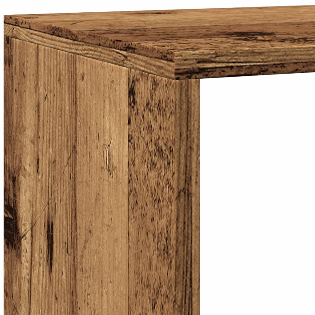 Libreria a 4 Ripiani Legno Vecchio 143,5x29x143,5 cm Truciolato | homemem39