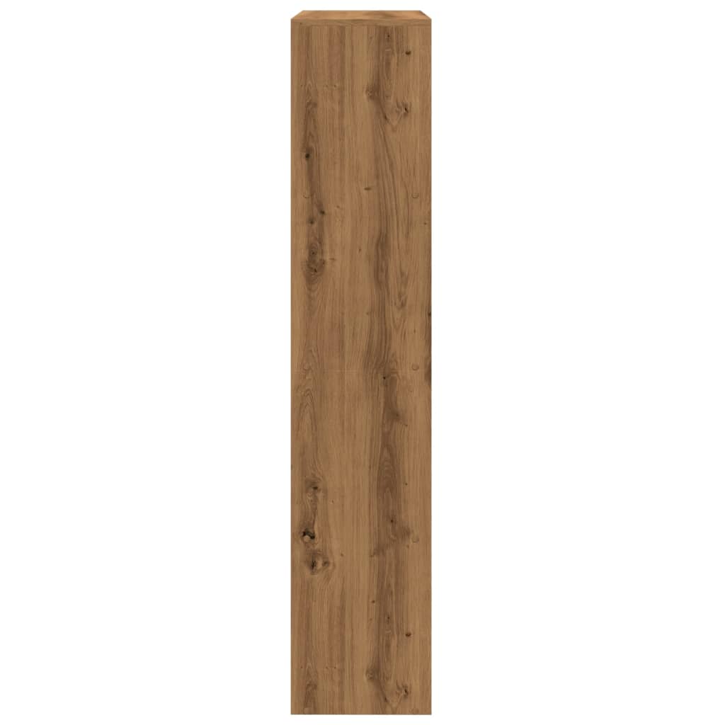 Libreria a 4 Ripiani Rovere 143,5x29x143,5 cm in Truciolato | homemem39