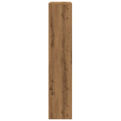 Libreria a 4 Ripiani Rovere 143,5x29x143,5 cm in Truciolato | homemem39