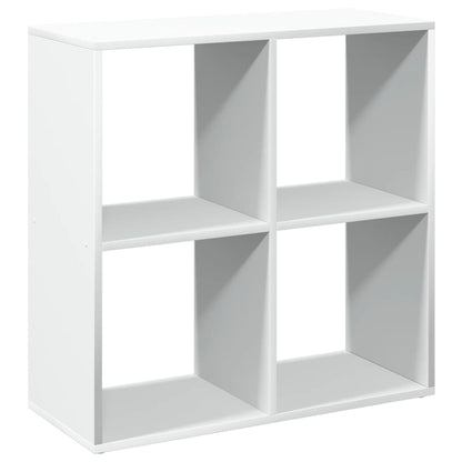 Libreria divisoria bianca 69,5x29x69,5 cm in legno ingegnerizzato | homemem39