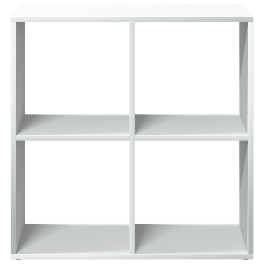 Libreria divisoria bianca 69,5x29x69,5 cm in legno ingegnerizzato | homemem39