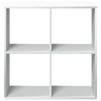 Libreria divisoria bianca 69,5x29x69,5 cm in legno ingegnerizzato | homemem39