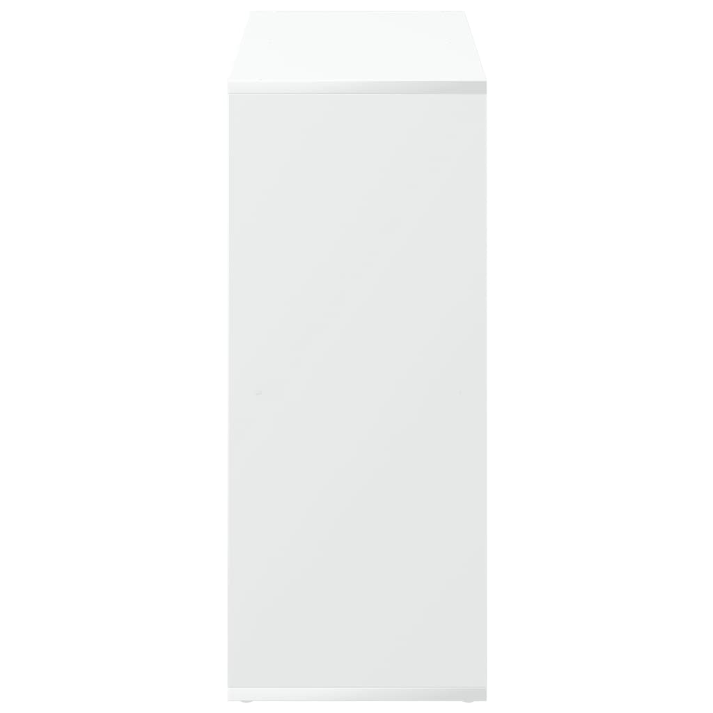 Libreria divisoria bianca 69,5x29x69,5 cm in legno ingegnerizzato | homemem39