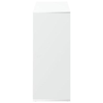 Libreria divisoria bianca 69,5x29x69,5 cm in legno ingegnerizzato | homemem39