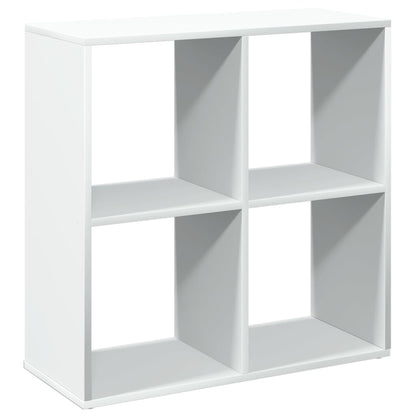Libreria divisoria bianca 69,5x29x69,5 cm in legno ingegnerizzato | homemem39