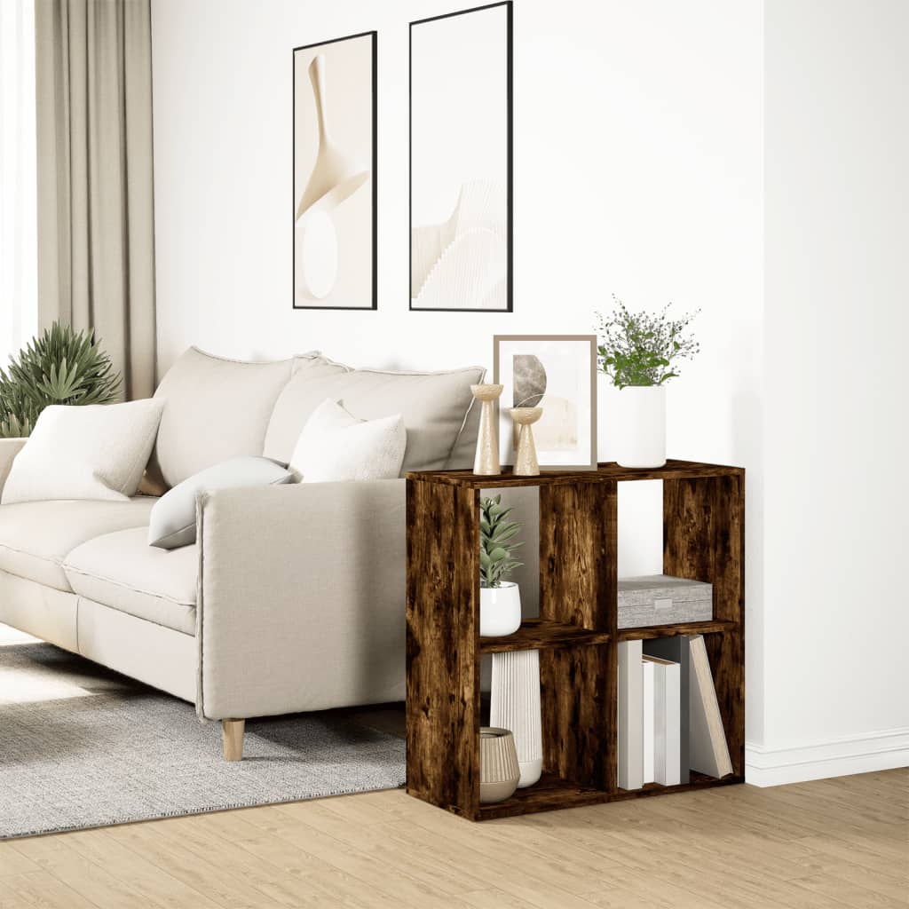 Libreria Divisorio Rovere Fumo 69,5x29x69,5 cm in Truciolato | homemem39