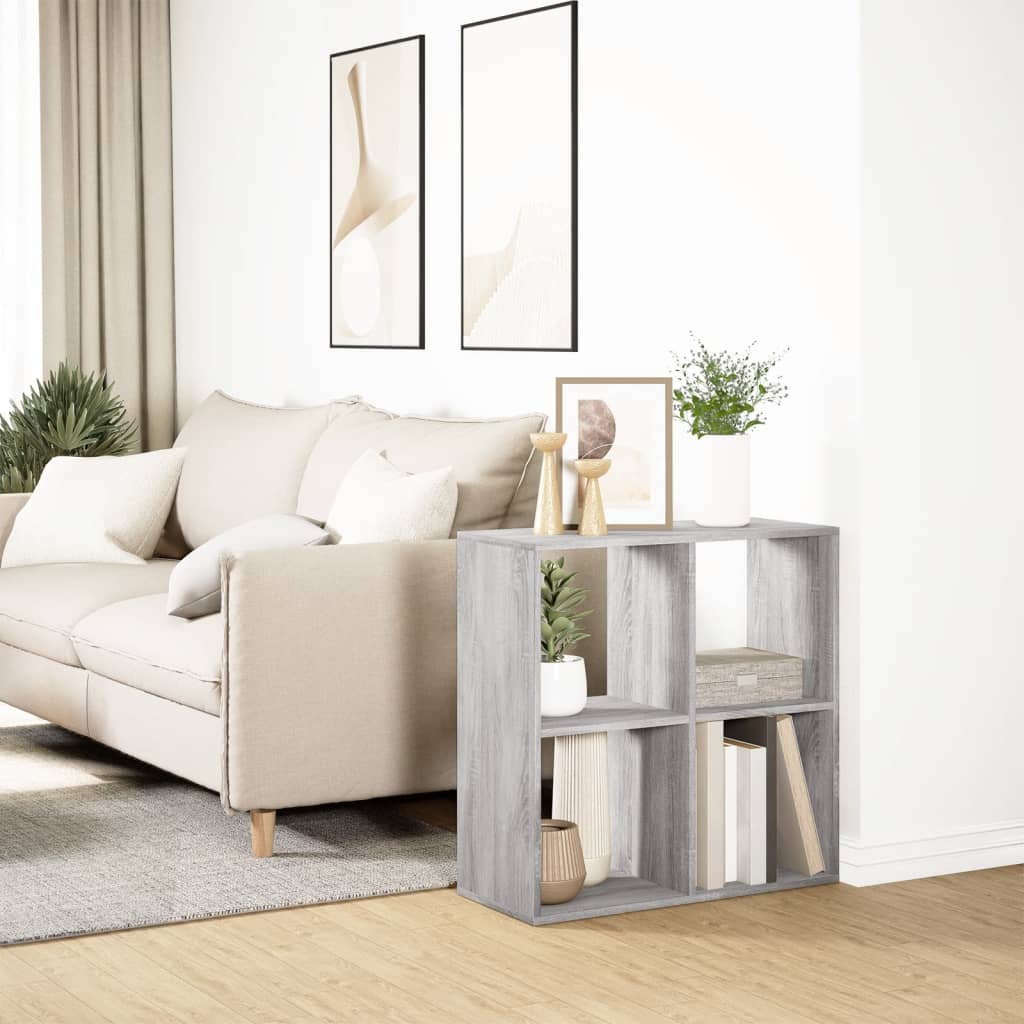 Libreria Divisorio Grigio Sonoma 69,5x29x69,5 cm in Truciolato | homemem39