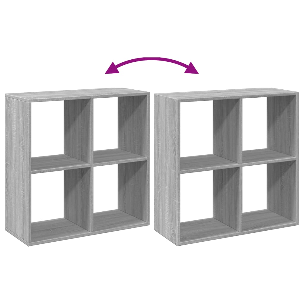 Libreria Divisorio Grigio Sonoma 69,5x29x69,5 cm in Truciolato | homemem39