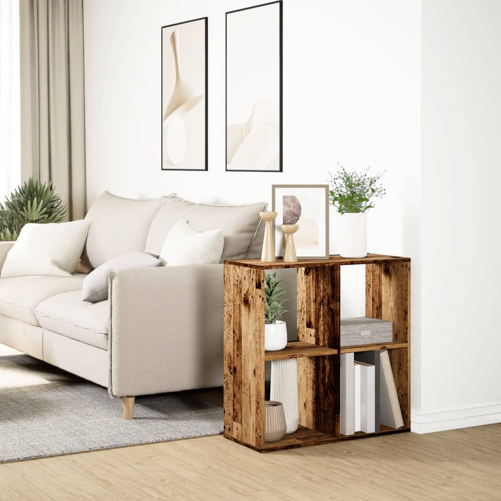 Libreria Divisorio Legno Vecchio 69,5x29x69,5 cm in Truciolato | homemem39