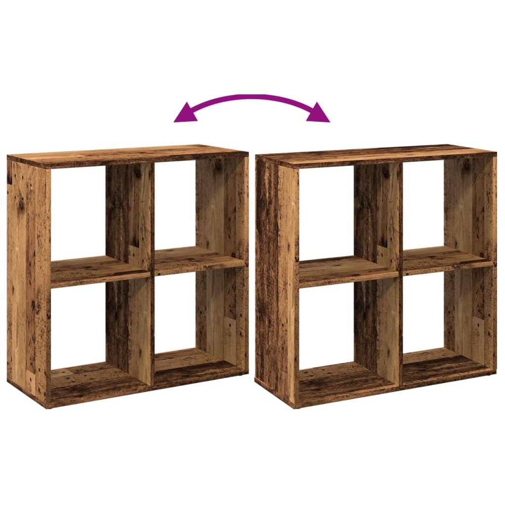 Libreria Divisorio Legno Vecchio 69,5x29x69,5 cm in Truciolato | homemem39