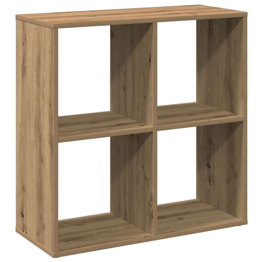 Libreria Divisorio Rovere Artigianale 69,5x29x69,5cm Truciolato | homemem39