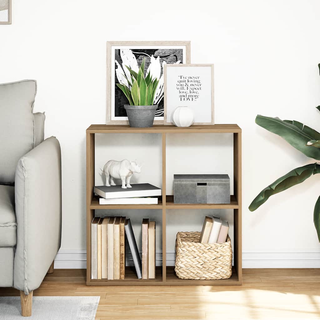 Libreria Divisorio Rovere Artigianale 69,5x29x69,5cm Truciolato | homemem39