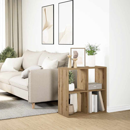 Libreria Divisorio Rovere Artigianale 69,5x29x69,5cm Truciolato | homemem39