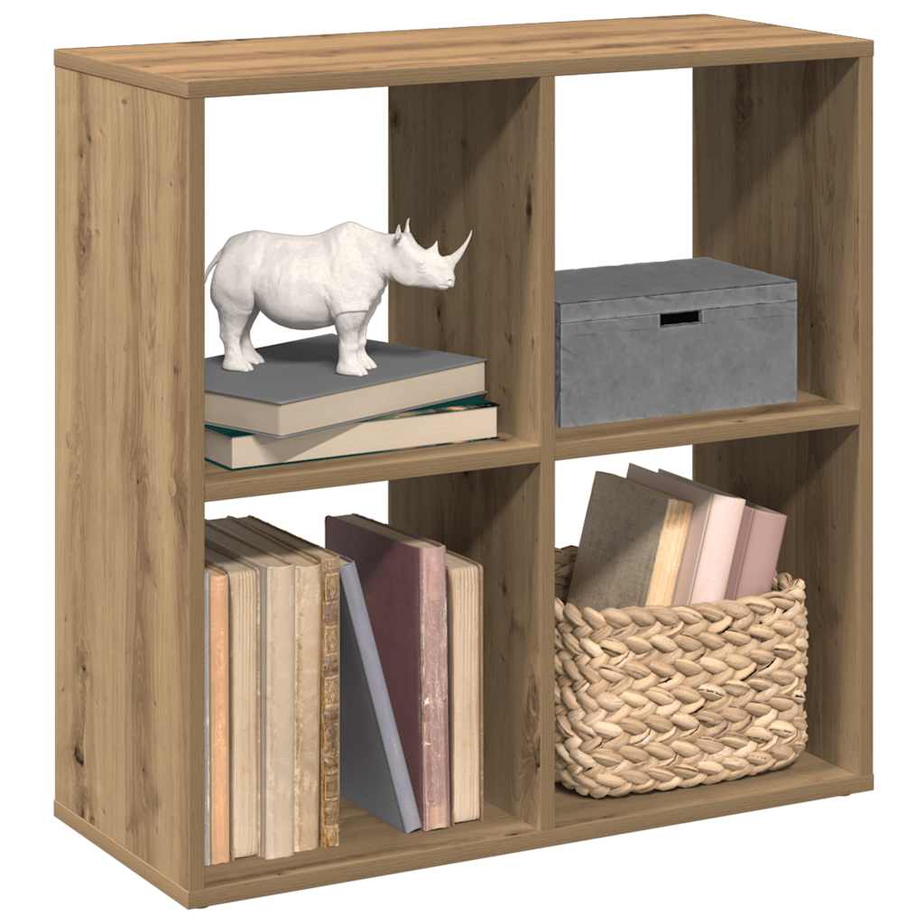 Libreria Divisorio Rovere Artigianale 69,5x29x69,5cm Truciolato | homemem39