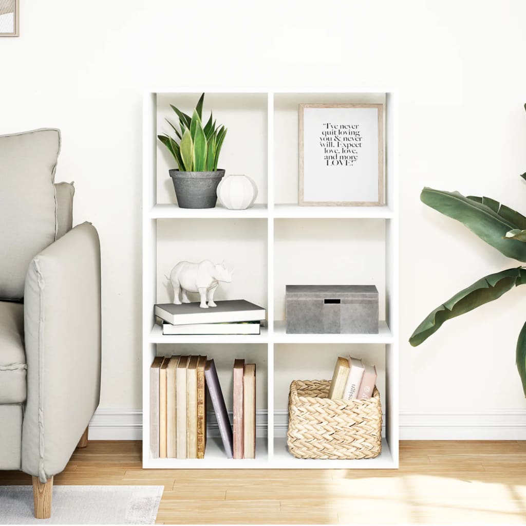 Libreria Divisorio Bianca 69,5x29x103,5 cm in Truciolato | homemem39