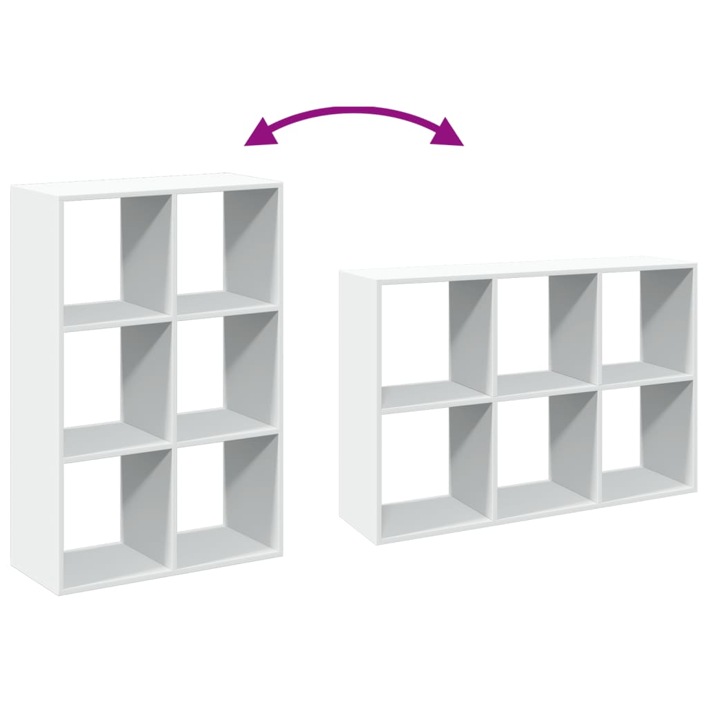 Libreria Divisorio Bianca 69,5x29x103,5 cm in Truciolato | homemem39
