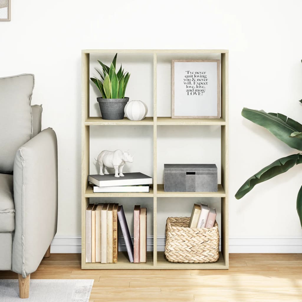 Libreria Divisorio Rovere Sonoma 69,5x29x103,5 cm in Truciolato | homemem39