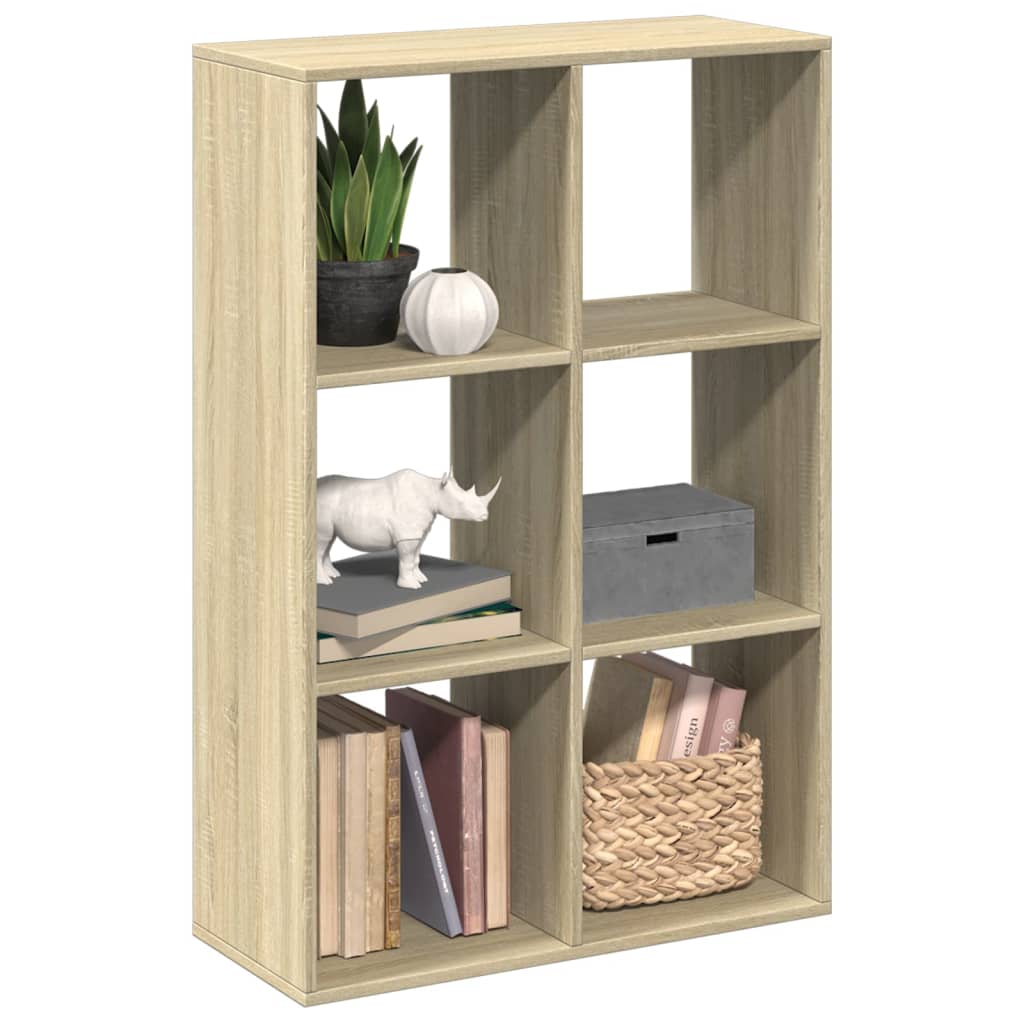 Libreria Divisorio Rovere Sonoma 69,5x29x103,5 cm in Truciolato | homemem39