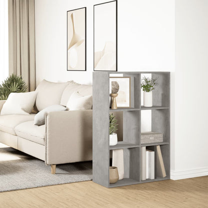 Libreria Divisorio Grigio Cemento 69,5x29x103,5cm in Truciolato | homemem39