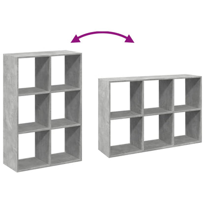 Libreria Divisorio Grigio Cemento 69,5x29x103,5cm in Truciolato | homemem39