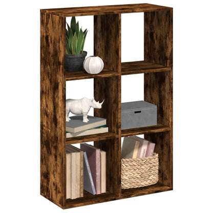 Libreria Divisorio Rovere Fumo 69,5x29x103,5cm in Truciolato | homemem39