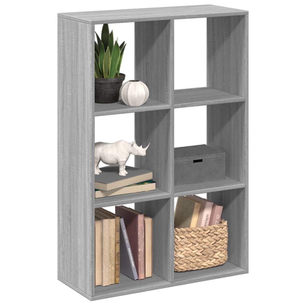 Libreria Divisorio Grigio Sonoma 69,5x29x103,5cm in Truciolato | homemem39