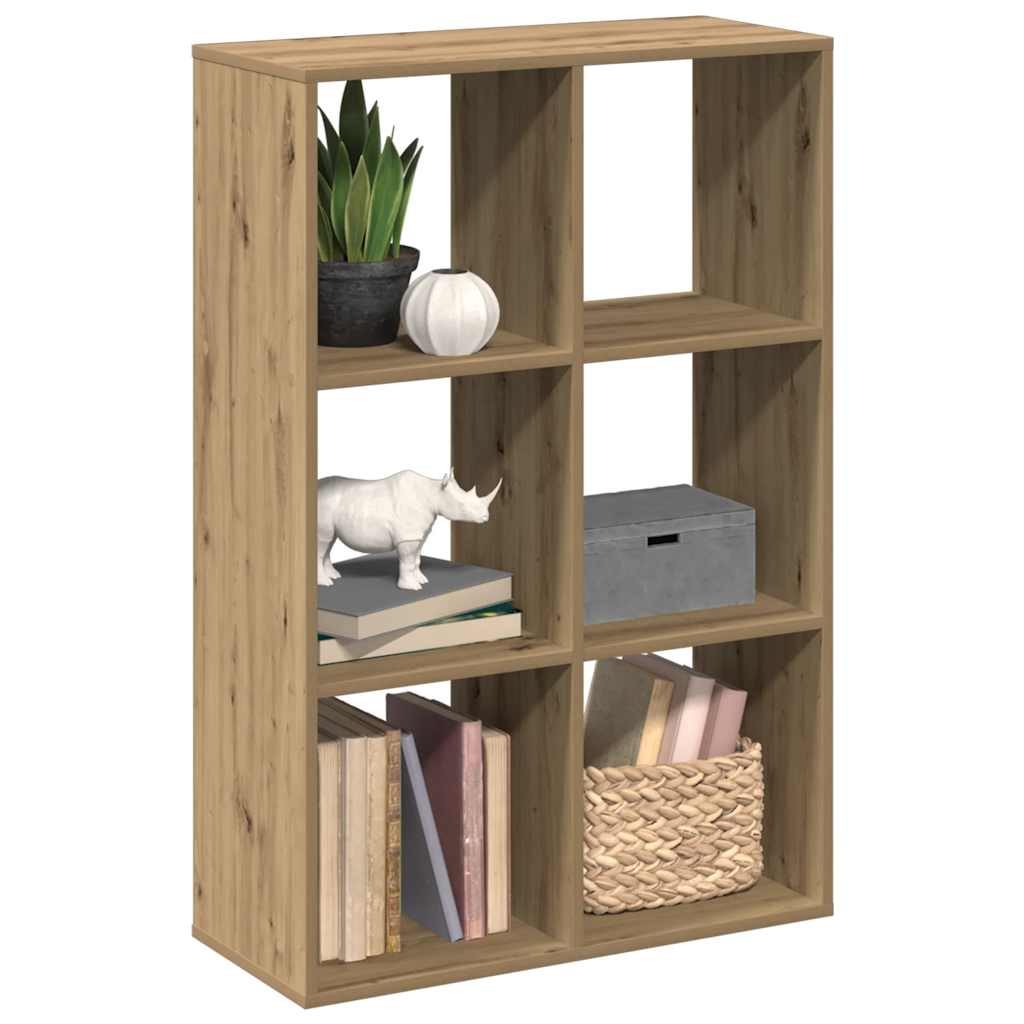 Libreria Divisorio Rovere 69,5x29x103,5 cm in Truciolato | homemem39