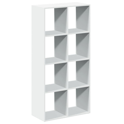 Libreria divisoria bianca 69,5x29x137,5 cm in legno ingegnerizzato | homemem39